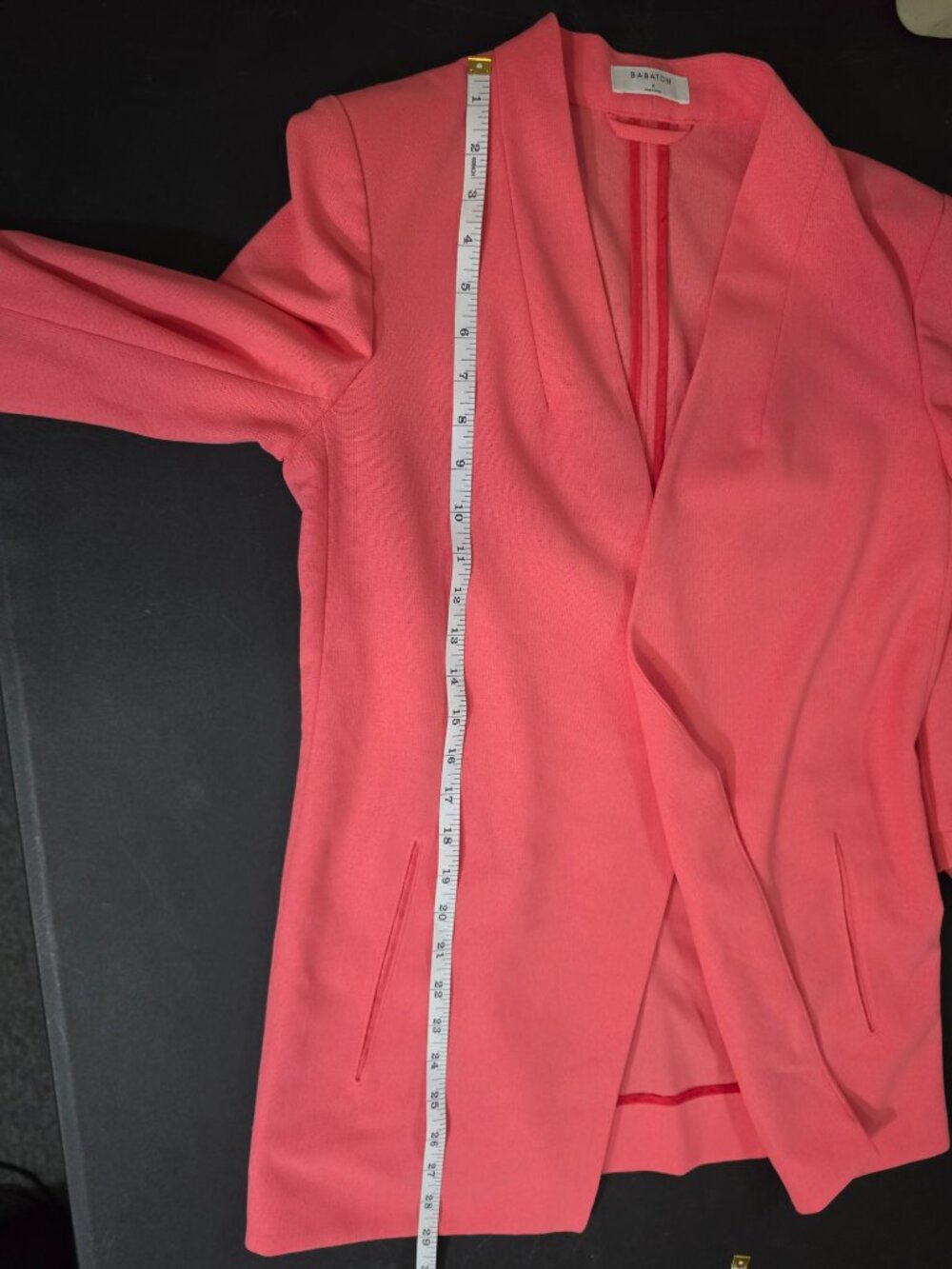 Artizia Babaton Peachy Coral Power Blazer - Size 6 - Picture 7 of 7